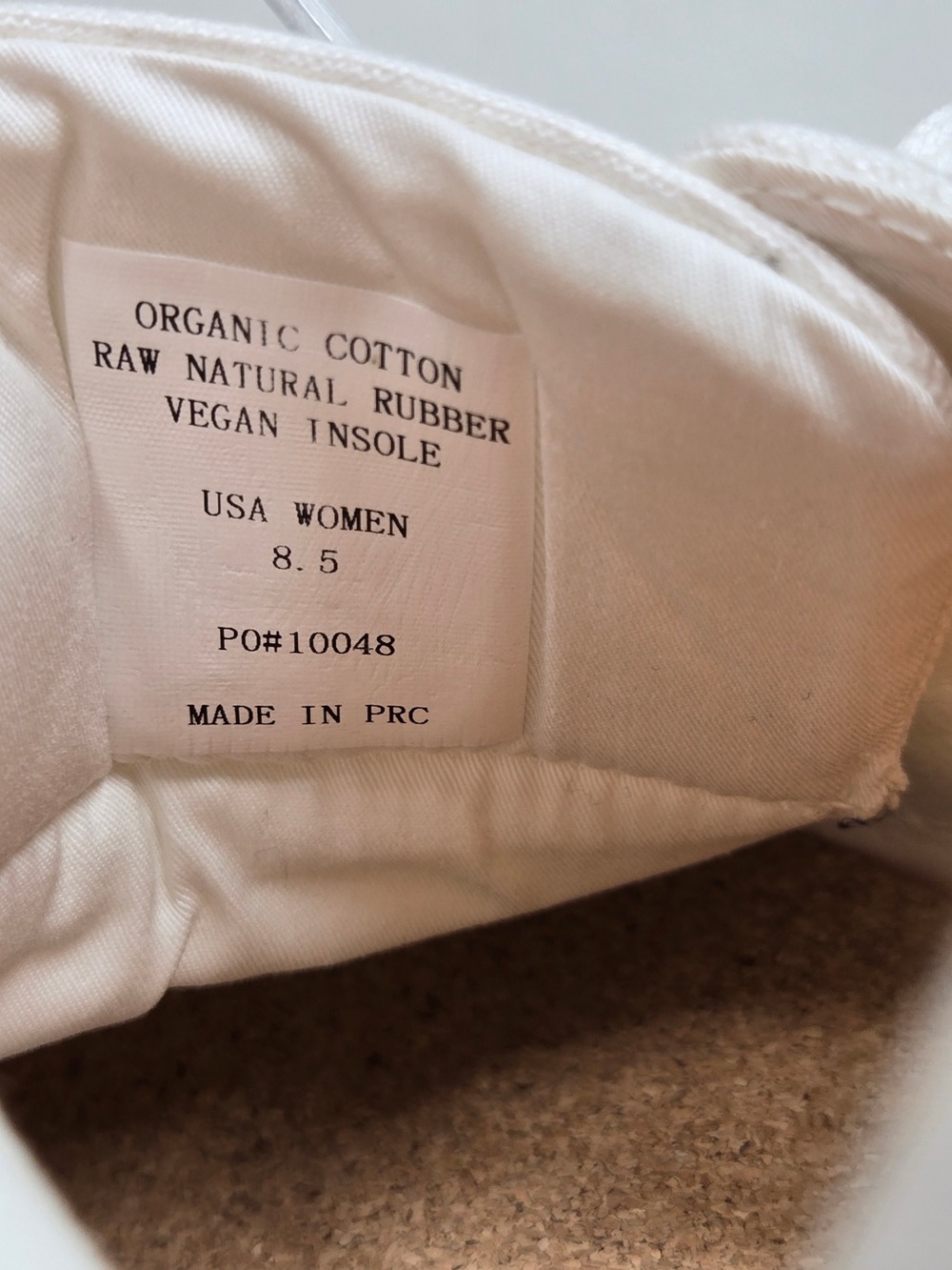 QUINCE Organic Eco Cotton Canvas Everyday Sneaker Women’s US 8.5 White 8912 - Picture 10 of 16